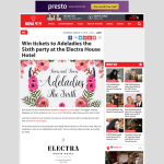 Win tickets to Adeladies the Sixth party at the Electra House Hotel
