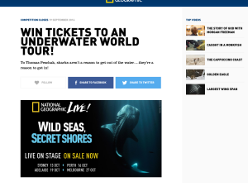 Win tickets to an Underwater World Tour!