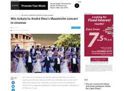 Win tickets to Andr� Rieu�s Maastricht concert in cinemas