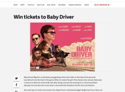Win tickets to Baby Driver