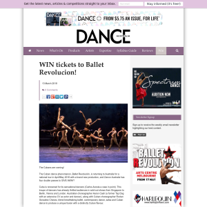 Win tickets to Ballet Revolucion