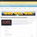 Win tickets to each AC/DC concert in Australia!