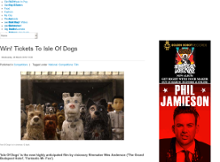 Win Tickets To Isle Of Dogs