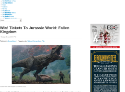 Win Tickets To Jurassic World: Fallen Kingdom