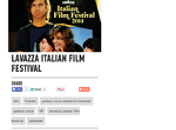 Win tickets to Lavazza Italian Film Festival