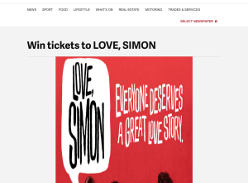 Win tickets to Love, Simon