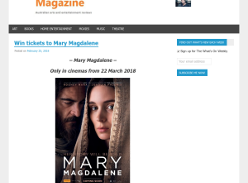 Win tickets to Mary Magdalene