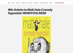 Win tickets to Matt Hale Comedy Hypnotist: MINDFOOLNESS