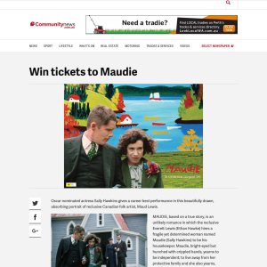 Win tickets to Maudie