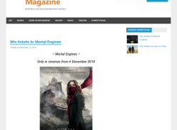 Win tickets to Mortal Engines