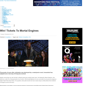 Win tickets to Mortal Engines