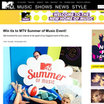 Win tickets to MTV Summer of Music Event!