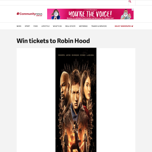 Win tickets to Robin Hood