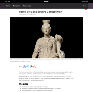 Win tickets to Rome: City and Empire exhibition