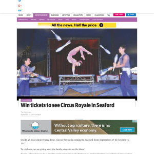 Win tickets to see Circus Royale in Seaford
