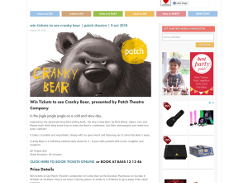 Win Tickets to see Cranky Bear