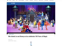 Win tickets to see Disney on Ice celebrates 100 Years of Magic