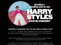 Win tickets to see Harry Styles live!