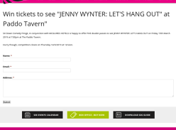 Win tickets to see Jenny Wynter