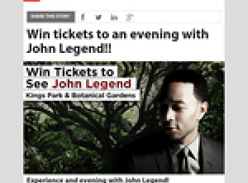 Win Tickets to see John Legend