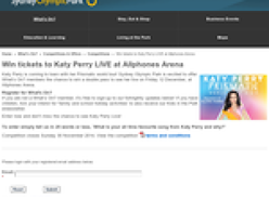 Win tickets to see Katy Perry live at Allphones Arena!