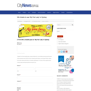 Win tickets to see 'My Fair Lady' in Sydney