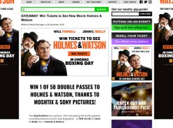 Win Tickets to See New Movie Holmes & Watson