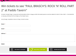 Win tickets to see Paul Brasch