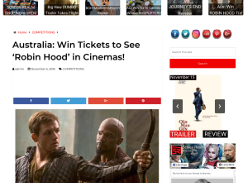 Win Tickets to See ‘Robin Hood’ in Cinemas