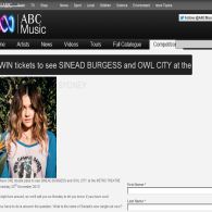 Win tickets to see Sinead Burgess & Owl City at the Metro Theatre in Sydney!