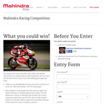 Win Tickets to see the Mahindra Racing race team in action - Mahindra