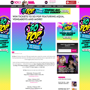 Win tickets to So Pop