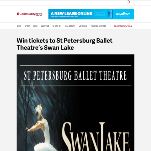 Win tickets to St Petersburg Ballet Theatre’s Swan Lake