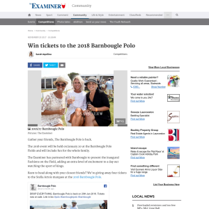 Win tickets to the 2018 Barnbougle Polo