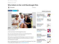 Win tickets to the 2018 Barnbougle Polo