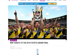 Win Tickets to the 2018 Toyota Grand Final
