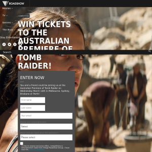 Win tickets to the Australian Premiere of Tomb Raider