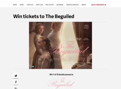 Win tickets to The Beguiled