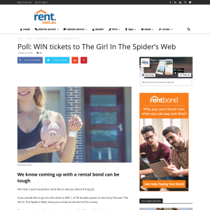 Win tickets to The Girl In The Spider’s Web