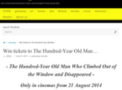 Win tickets to The Hundred-Year Old Man