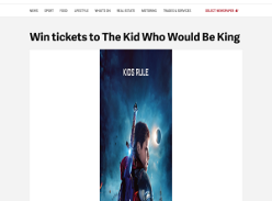 Win tickets to The Kid Who Would Be King
