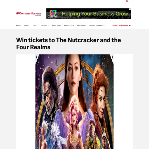 Win tickets to The Nutcracker and the Four Realms