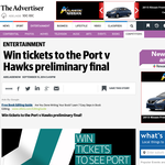 Win tickets to the Port v Hawks preliminary final