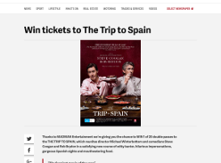 Win tickets to The Trip to Spain