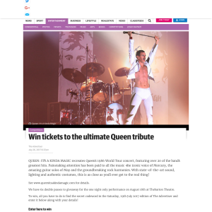 Win tickets to the ultimate Queen tribute