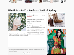 Win tickets to the Wellness Festival in Sydney, including flights & accommodation!