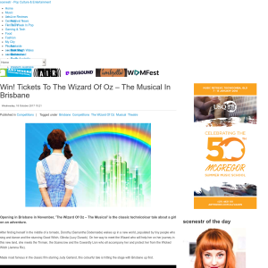 Win Tickets To The Wizard Of Oz – The Musical In Brisbane