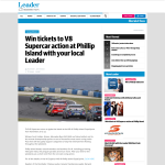 Win tickets to V8 Supercar action