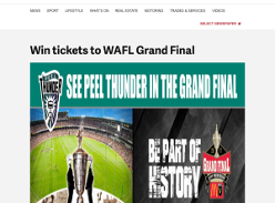 Win tickets to WAFL Grand Final
