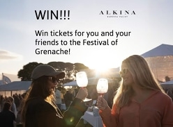 Win Tickets for YOU and 3 Friends to Grenache Festival